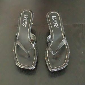 Franco Sarto black heeled sandal size 7